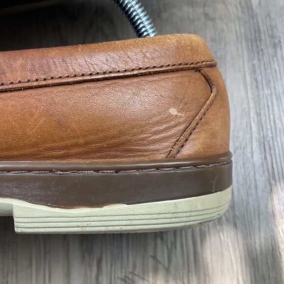 Allen Edmonds Loafers Shoes Mens Size 10.5 B Brown Leather Slip On Moc Toe - Picture 13 of 16